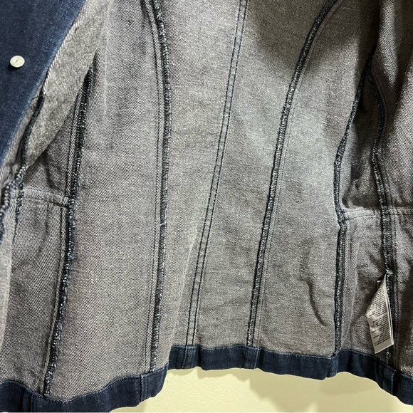 L’Agence Kaydence Double-Breasted Denim Jacket, XS - Picture 8 of 13